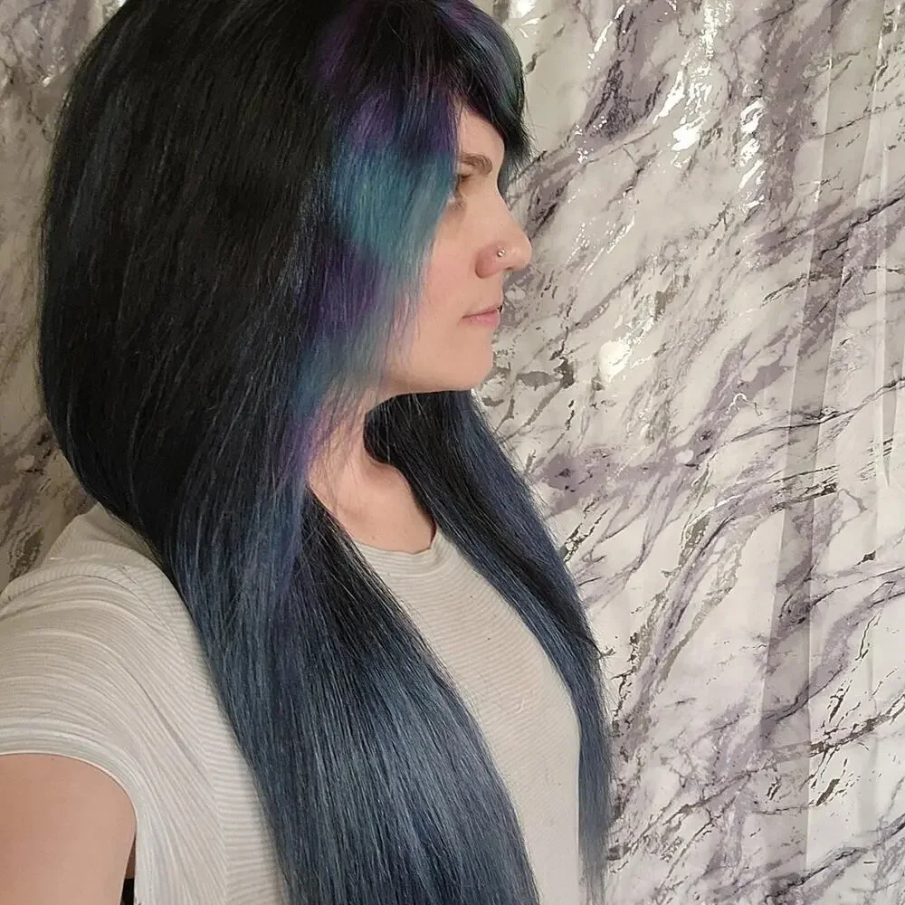 Crystal Mermaid Human Hair Scene Queen Wig